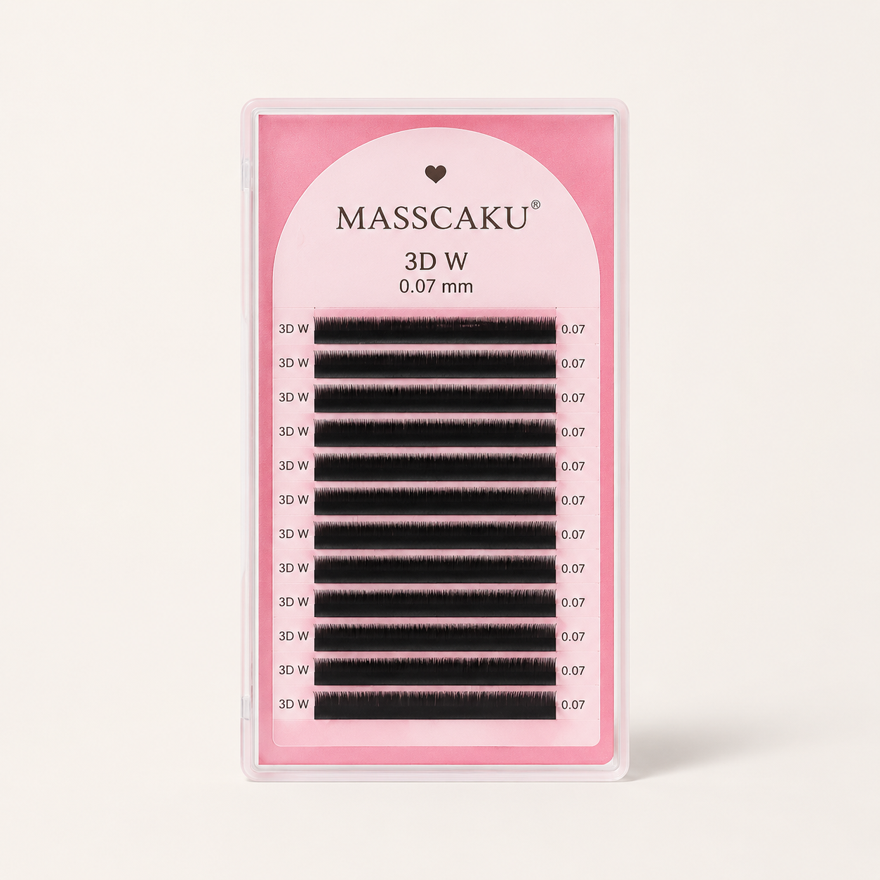 Masscaku 3D W – Pestañas premade 0,07