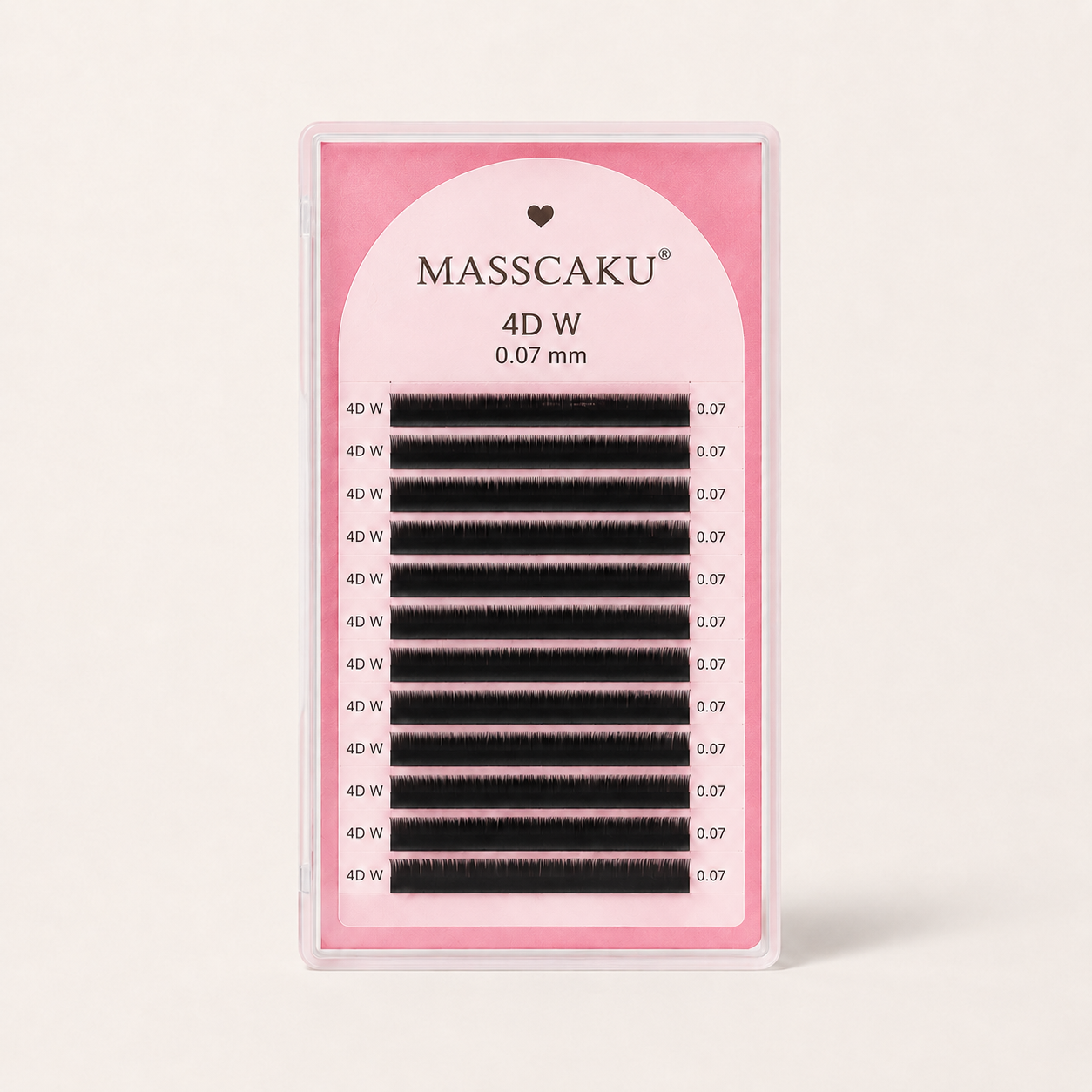 Masscaku 4D W – Pestañas premade 0,07