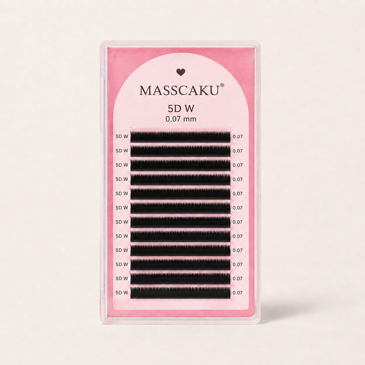 Masscaku 5D W – Pestañas premade 0,07